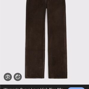 Abercrombie & Fitch Women’s Straight Leg Jeans — Dark Brown